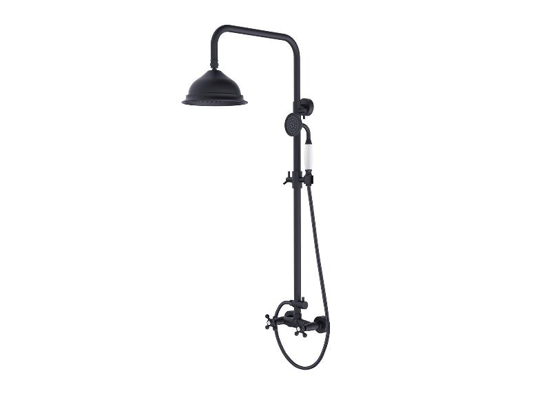Nástěnný sprchový set, RETRO I, černá barva