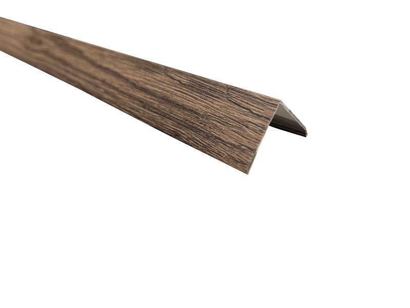 dokončovací flexi roh k obkladu LOME - dub kaňon tmavý - 0,2x4,4x270 cm