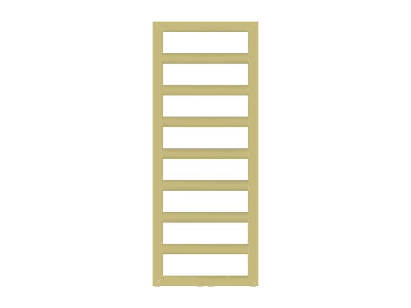 radiátor GLASGOW 500 x 950 mm, C84 gold old, středové připojení 50 mm