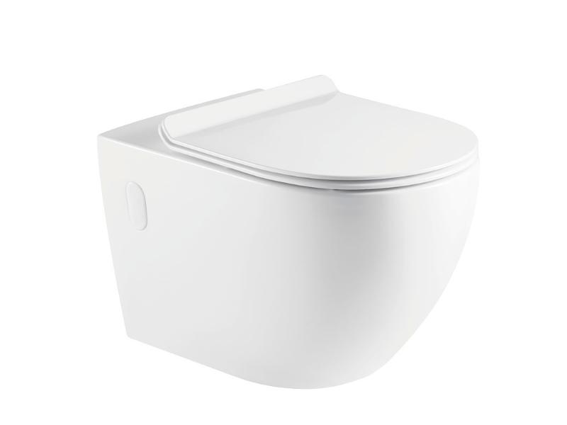 ARCO II. závěsné wc rimless + SLIM sedátko soft-close, oválný 57,5x36x36 cm