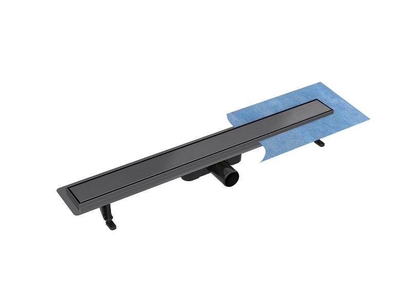 podlahový žlab VIRGO GRAFIT DUO, 80 cm, barva grafit