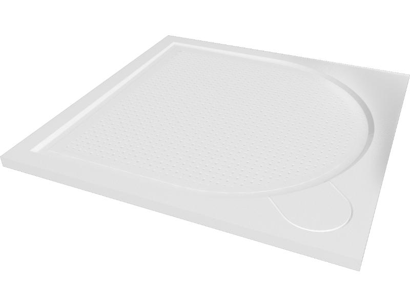 LAKA - vanička litý mramor, čtverec 800x800X30 mm, bez nožiček