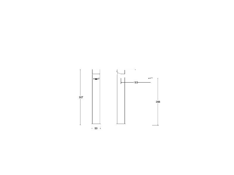 Vysoká stojánková umyvadlová baterie MODERN I, chrom (výška 307 mm) 