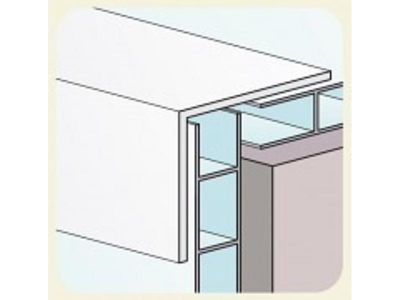 univerzální rohový profil RA110 - aluminium