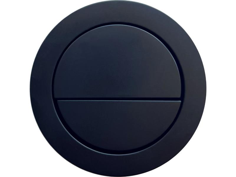 kulaté ploché tlačítko, 4,8 cm , černá matná
