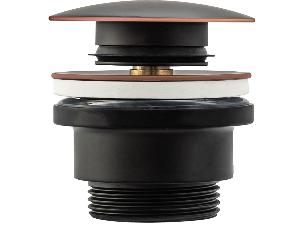 23936-umyvadlovy-kovovy-sifon-s-clickclack-zatkou-univerzalni-cerna-s-patinou