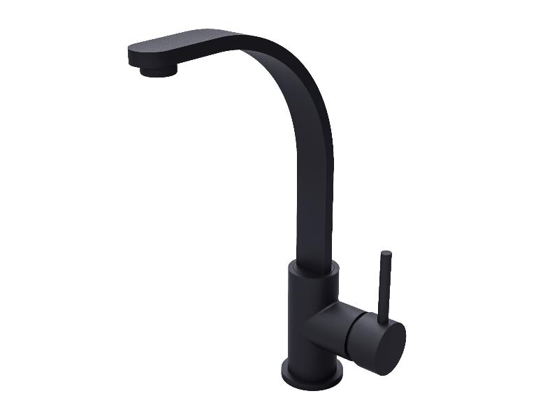 Vysoká stojánková umyvadlová baterie DECCO I, černá barva (výška 317 mm)