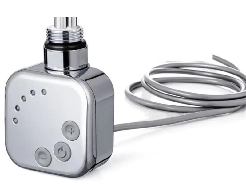 Topná tyč BURGH2RK - elektrická topná tyč, 200W, chrom, rovný kabel