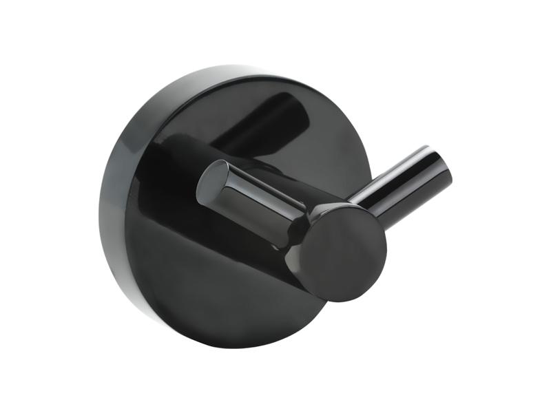 Věšáček dvojitý, 55×55×50 mm, barva hematit