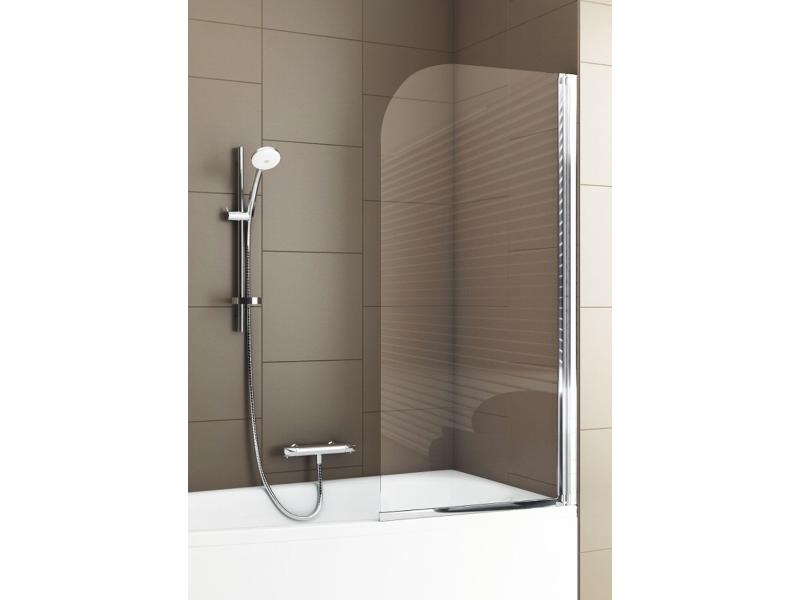 MODERN PLUS vanová zástěna 67-68x140 cm (chrom, čiré)