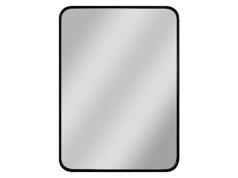 PIRNA BLACK - zrcadlo bez osvětlení 600x800 mm, rám - hliník (černá barva)