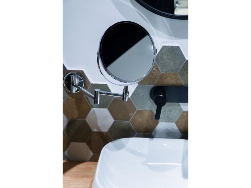 kosmetické zrcátko nástěnné, kulaté