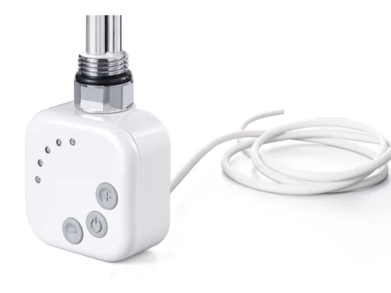 Topná tyč BURGH2RK - elektrická topná tyč, 600W, bílá barva, rovný kabel