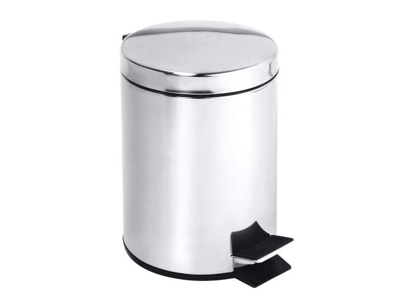 odpadkový koš „Soft Close“, 5l, 200×280×200 mm, barva chrom