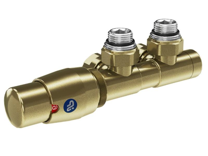 TERM-SET-LMG, středový ventil Z4, barva C84 zlatá, levé provedení, komplet set