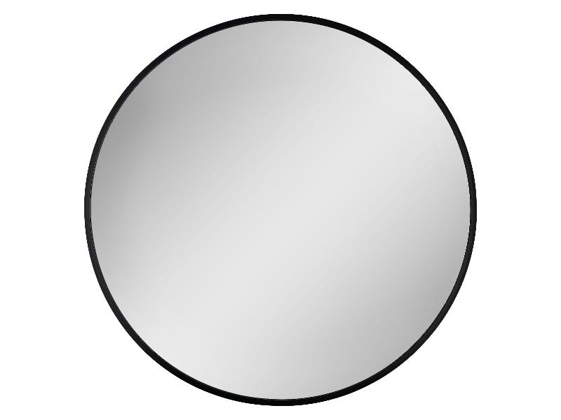 DAHLEN BLACK - zrcadlo bez osvětlení pr.700 mm, rám - hliník (černá barva)