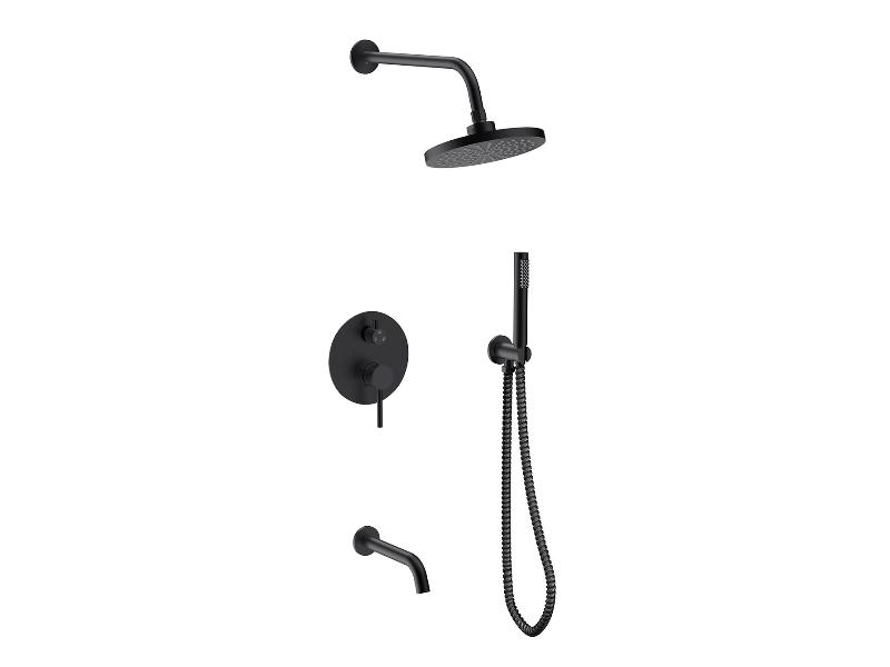 Podomítkový sprchový set VEO, černá barva