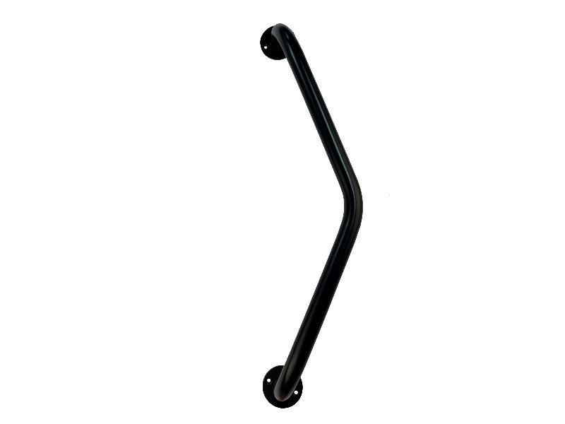 madlo lomené 135° 28x28 cm - černá barva