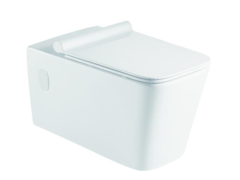 ORLO II, závěsné wc rimless + SLIM sedátko soft-close, hranaté, 58,5x36x36 cm