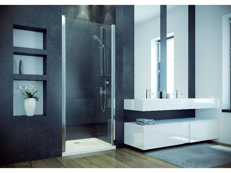 SINCO, dveře do niky, 80 x 195 cm (chrom, čiré)