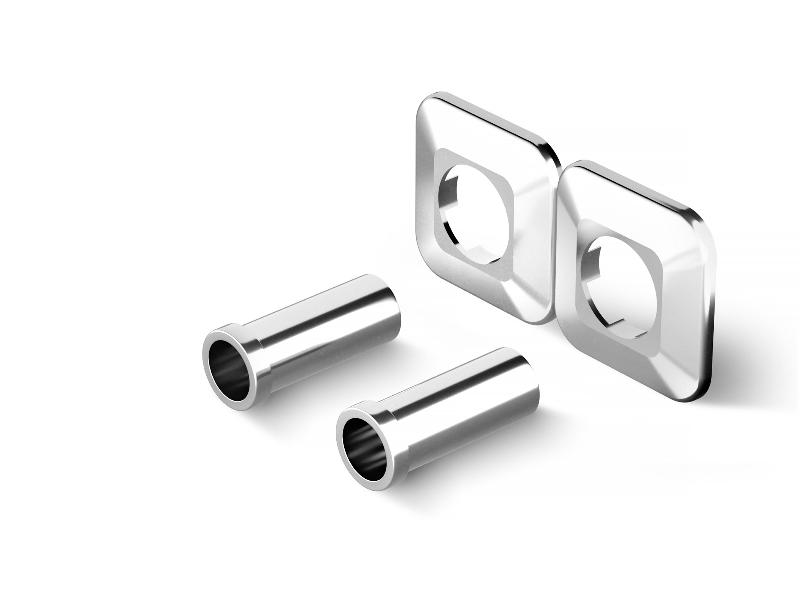 HYBRID, PRIME - rozeta + krytka připojení, chrom