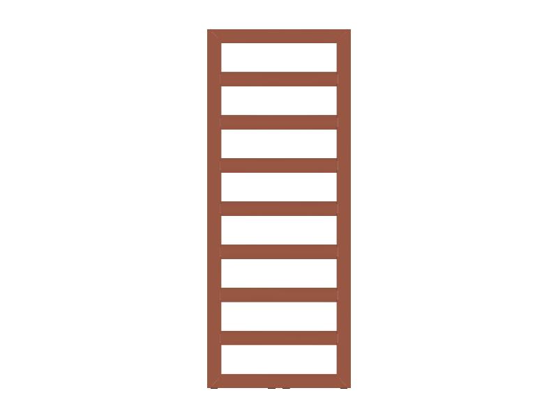 radiátor GLASGOW 400 x 1250 mm, barva C. dle vzorníku, přípl.+15%, střed.připoj. 50 mm