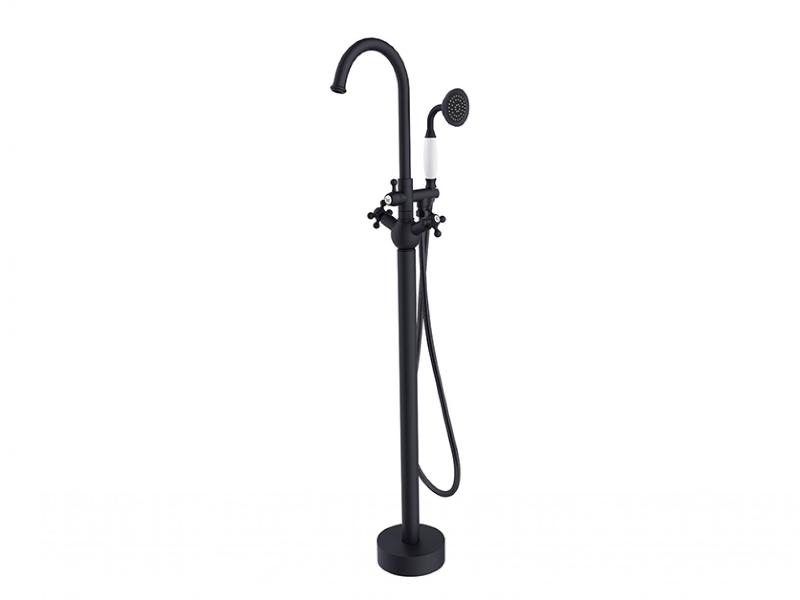 Stojánková vanová baterie RETRO I, černá barva (výška 1150 mm)