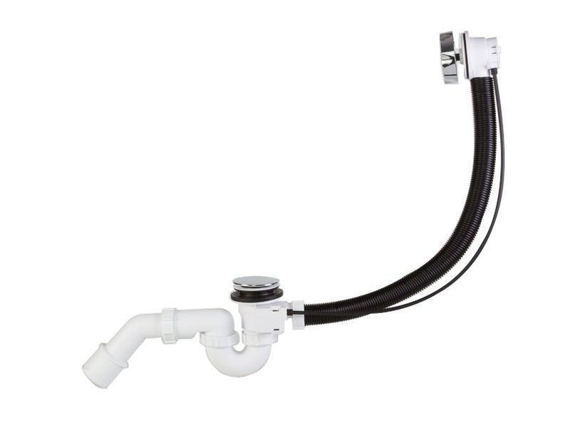STY-536-A-K sifon vanový automat komplet - chrom