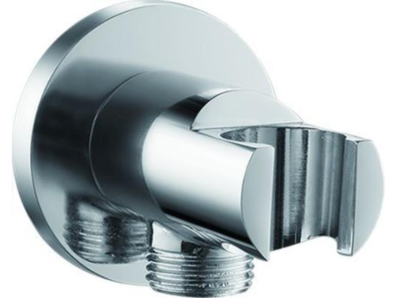 držák ruční sprchy, zaoblený, s vývodem na ruční sprchu