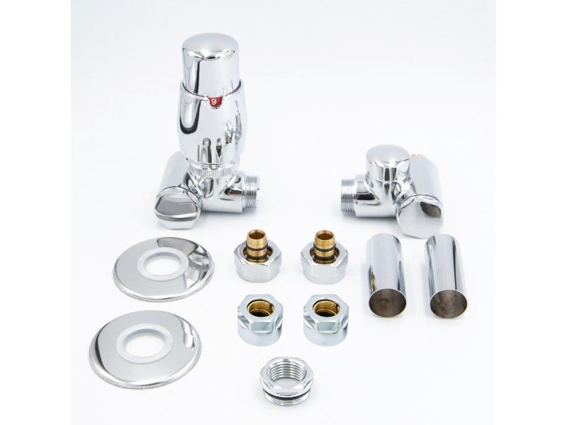 INTER-SET-LC, rohový ventil Z8, barva chrom, levé provedení, komplet set