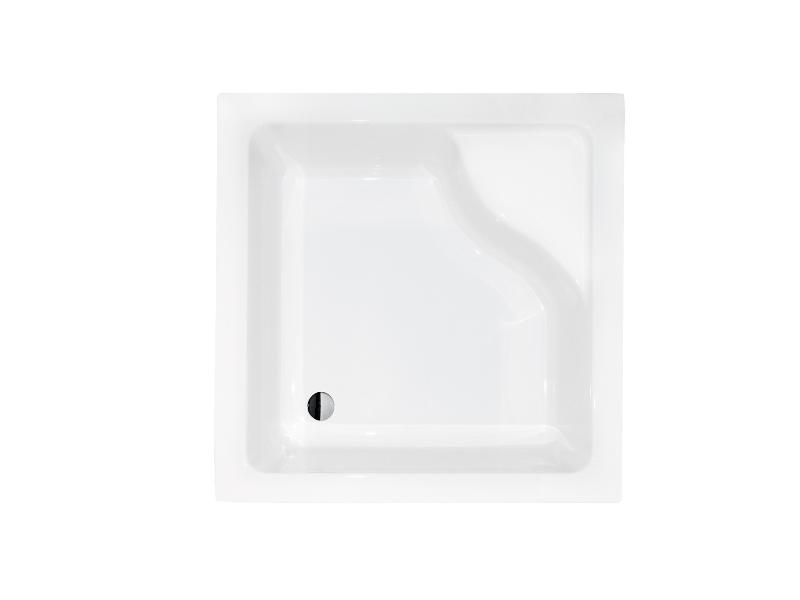 IGOR - čtvercová sprchová vanička akrylátová 90x90x24 cm, včetně nožiček