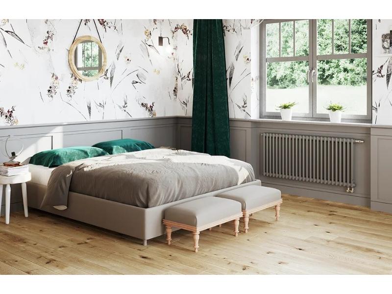 radiátor TUBUS 2, 349 x 1800 mm, barva C31 black mat, středové připojení D50