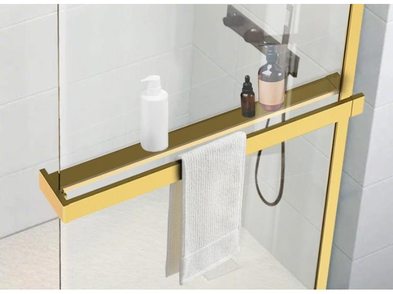 LAGOS GOLD NEW držák ručníků, max. délka 120 cm, broušená zlatá