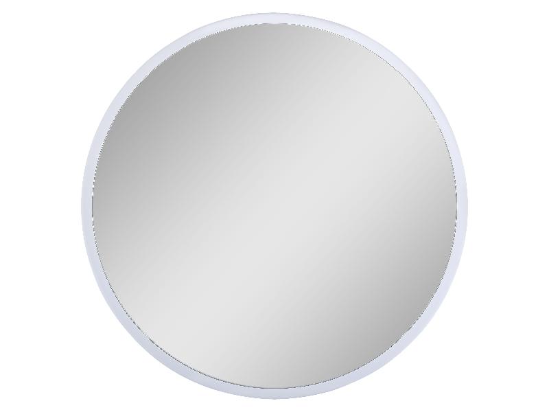 HALLE WHITE - zrcadlo bez osvětlení pr.700x47 mm, rám - plast (bílá barva)