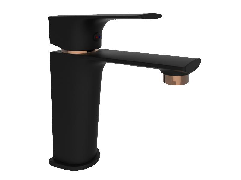 baterie MODENA-18 umyvadlová stojánková, černá/zlato