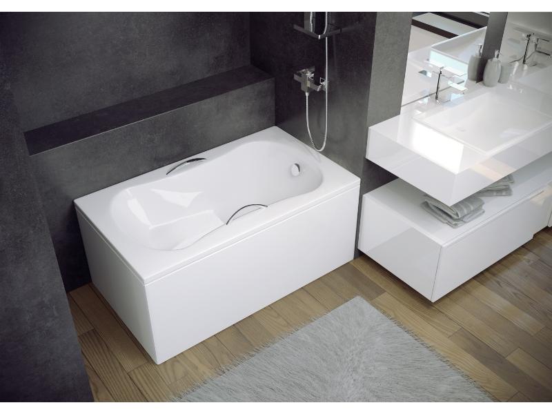 vana ARIA REHAB 120 (1200x700 mm), se sedátkem, bez nožiček