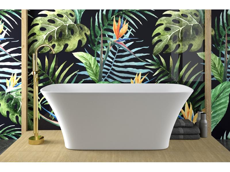 vana volně stojící z litého mramoru ASSOS S-LINE 1600x700 mm, bílá barva