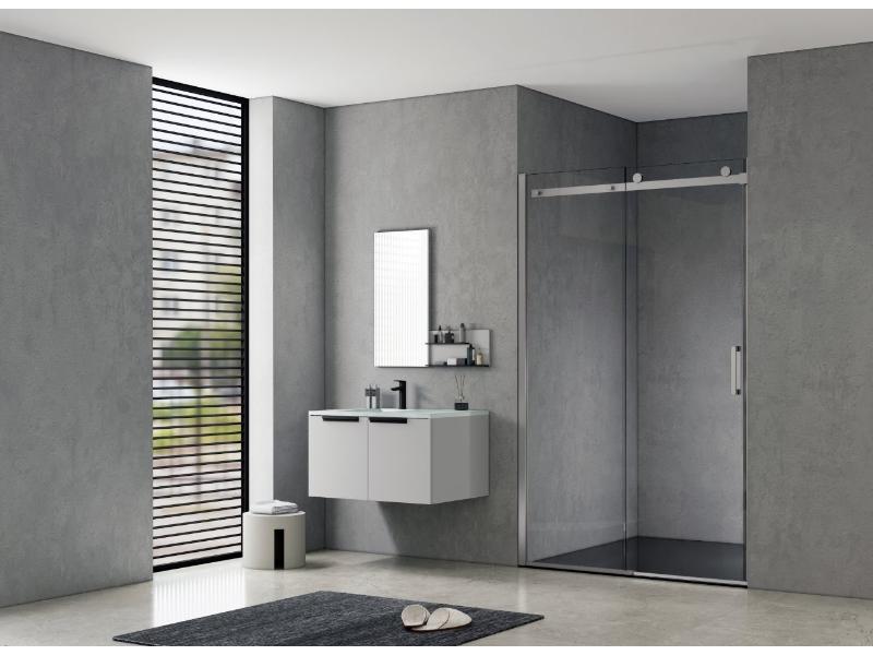 BELVER GRAFIT NEW 150x195 cm, grafit, čiré sklo