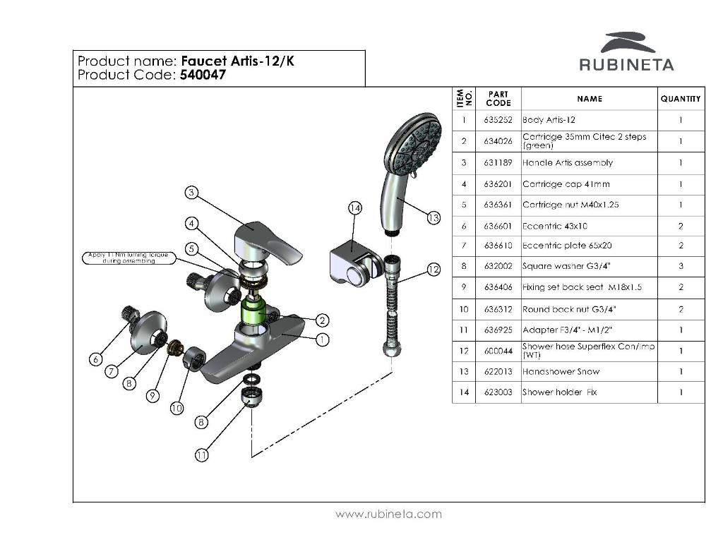 3120-sprchova-baterie-artis-a-12k-s-prislusenstvim