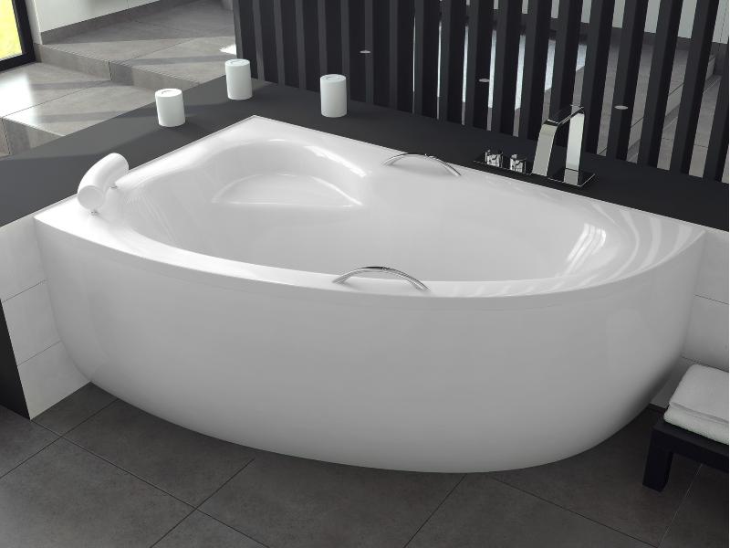 Asymetrická vana NATALIA 150 (1500x1000 mm), pravé provedení, bez nožiček