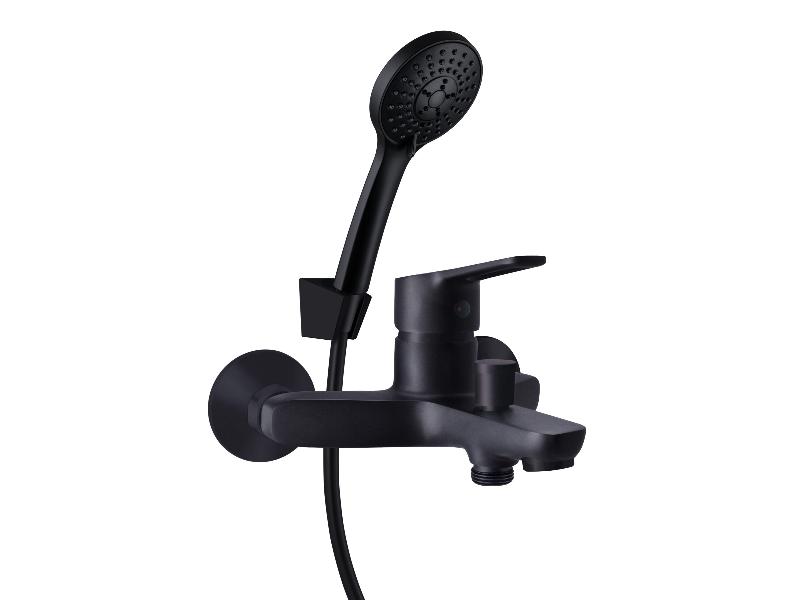 baterie UNO-10/K BLACK NEW, vanová nástěnná (s příslušenstvím), černá barva