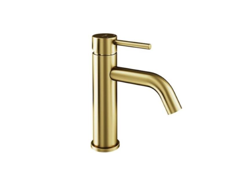 Stojánková umyvadlová baterie VEO II, zlatá broušená barva