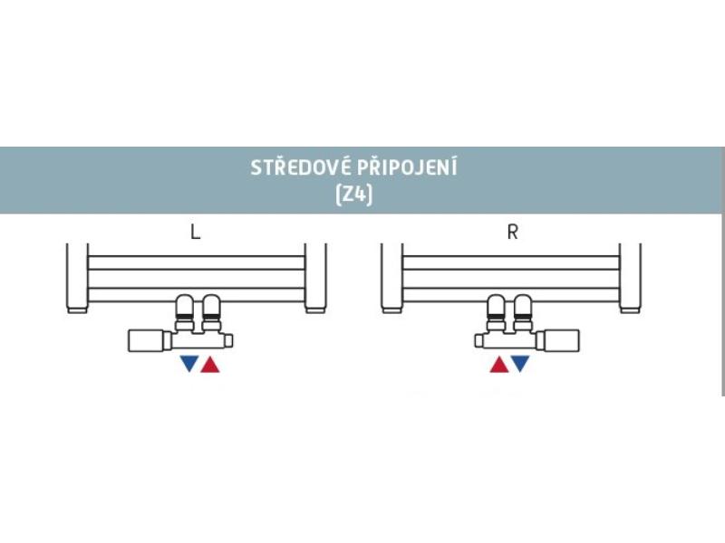TERM-SET-LMB, středový ventil Z4, barva černá strukturální, levé provedení, komplet set