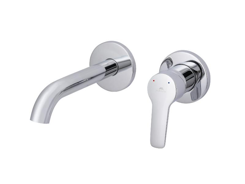 Torino-1F set, podomítková umyvadlová baterie, včetně příslušenství, chrom