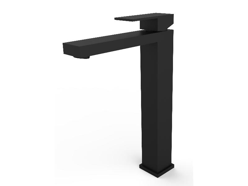 Vysoká stojánková umyvadlová baterie MODERN I, černá barva (výška 307 mm) 