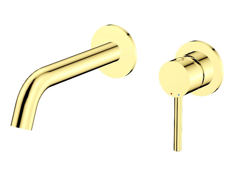 Podomítková umyvadlová baterie VEO zlatá lesklá barva