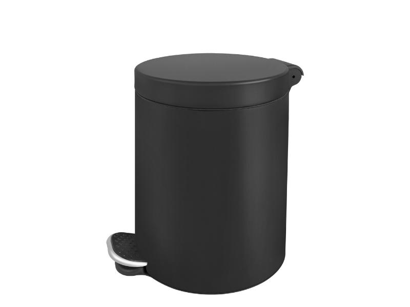 odpadkový koš 3l, ocel, kov , černá barva