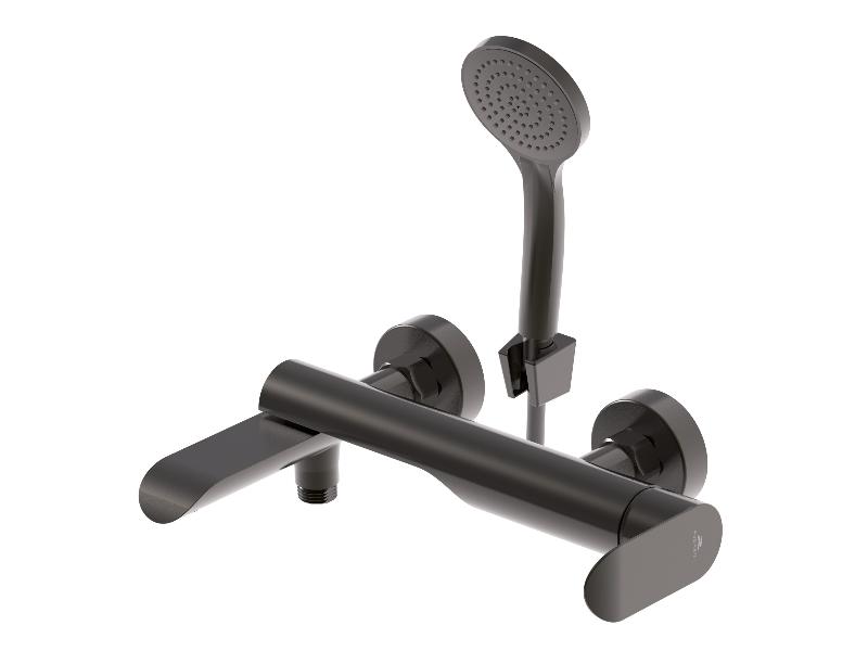 baterie Ultra U-10/K NEW GRAFIT vanová nástěnná, grafitová barva (s příslušenstvím)