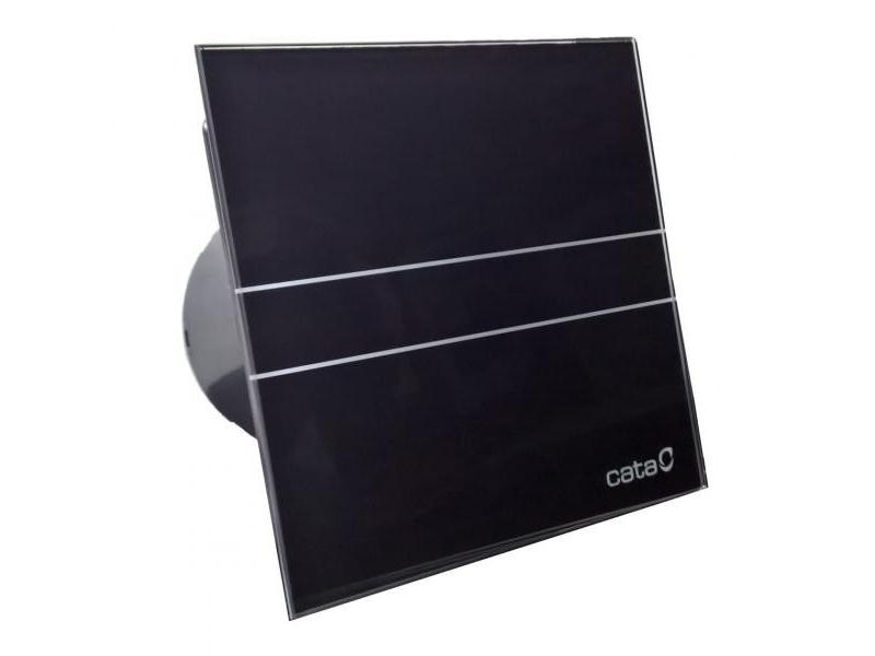 Axiální ventilátory na zeď či do stropu E100 GBT, s časovačem, sklo černé