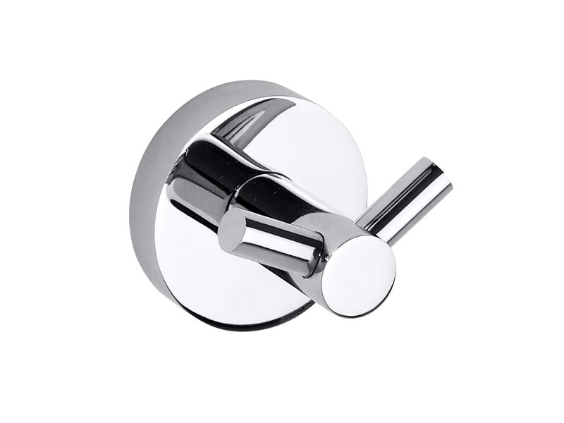 Věšáček dvojitý, 55×55×50 mm, barva chrom